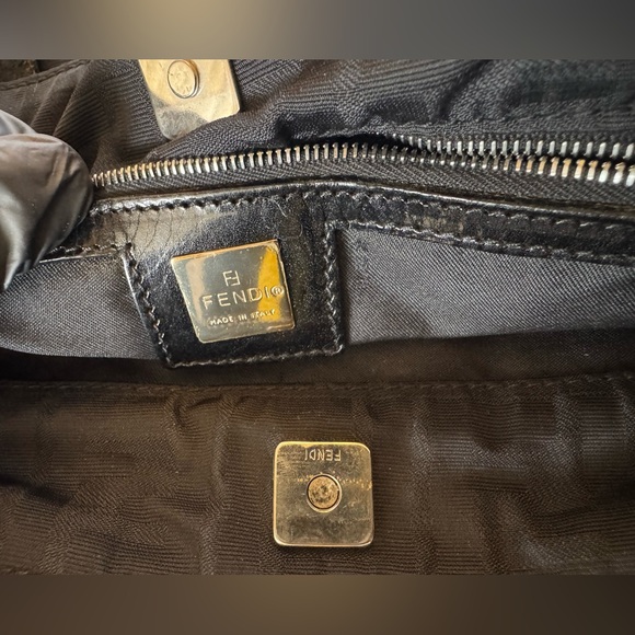 Fendi Vintage Zucca Canvas Black Tote Bag… - Picture 10 of 16